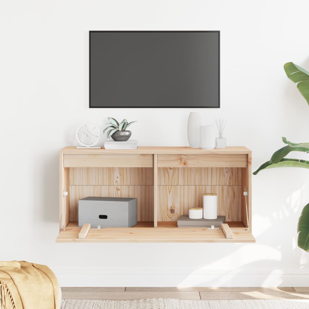 Armoire murale 80x30x35 cm Bois de pin massif - XIOS