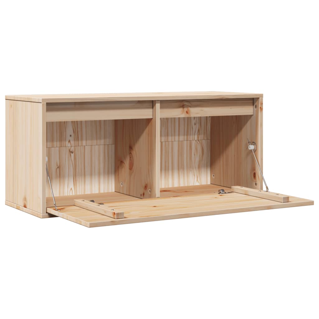 Armoire murale 80x30x35 cm Bois de pin massif - XIOS