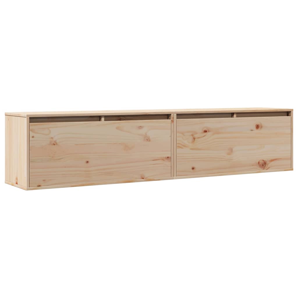 Armoires murales 2 pcs 80x30x35 cm Bois de pin massif - XIOS