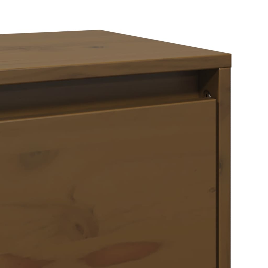 Armoire murale Marron miel 80x30x35 cm Bois de pin massif - XIOS