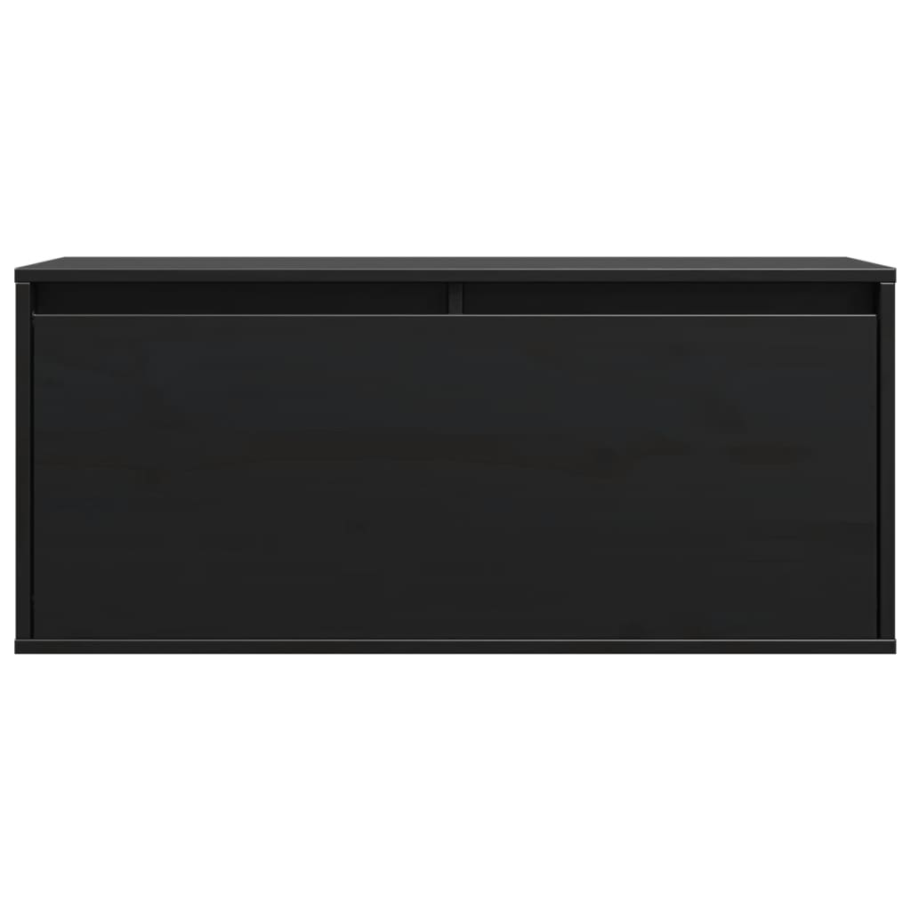 Armoires murales Noir 80x30x35 cm Bois de pin massif - XIOS