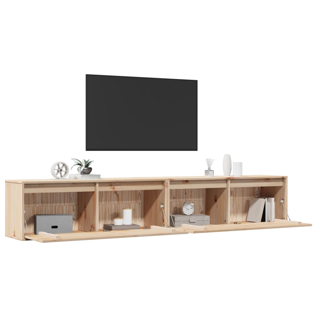 Armoires murales 2 pcs 100x30x35 cm Bois de pin massif - XIOS