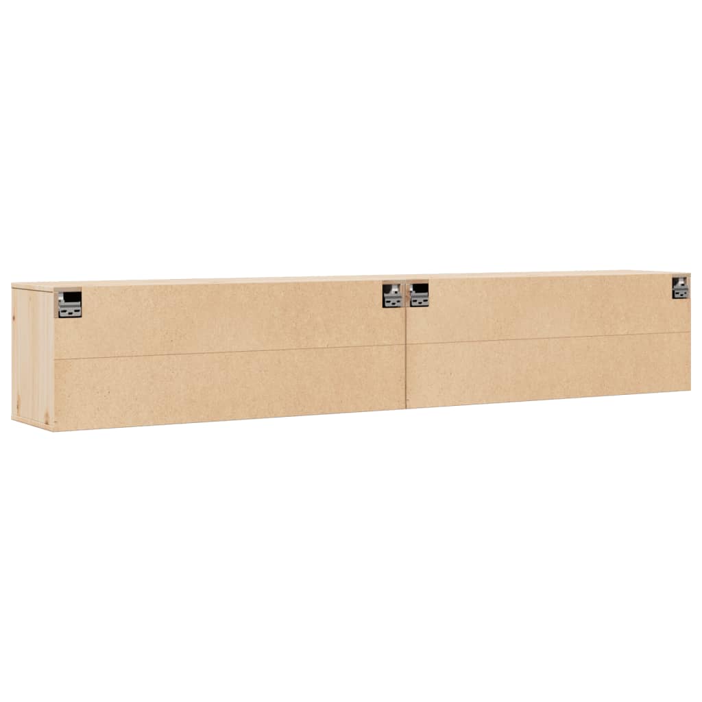Armoires murales 2 pcs 100x30x35 cm Bois de pin massif - XIOS