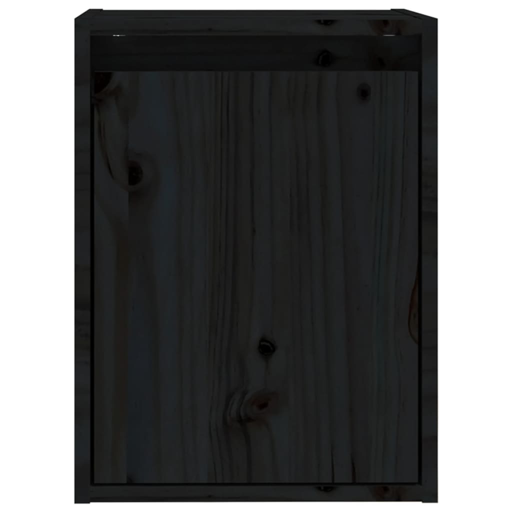 Armoires murales Noir 30x30x40 cm Bois de pin massif - XIOS