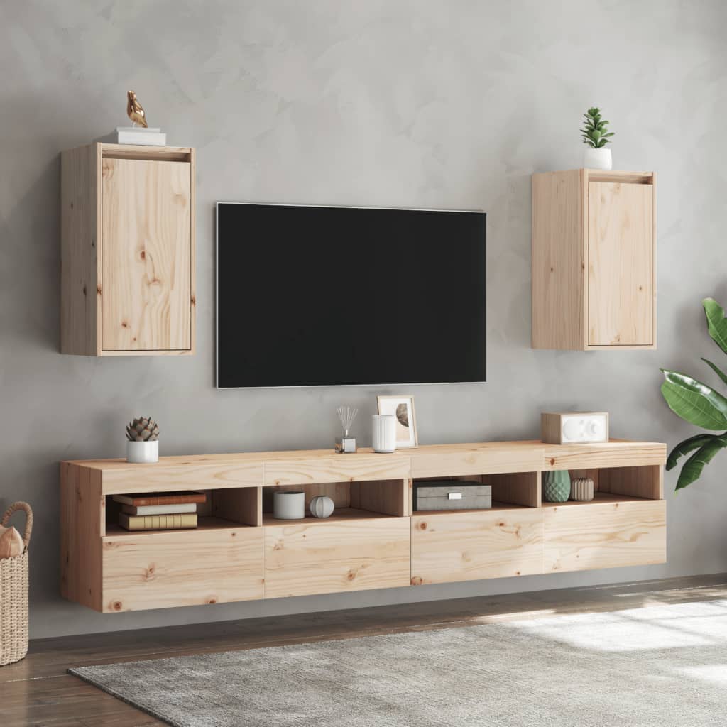 Armoires murales 2 pcs 30x30x60 cm Bois de pin massif - XIOS