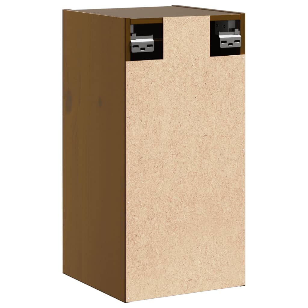 Armoires murales 2pcs Marron miel 30x30x60cm Bois de pin massif - XIOS