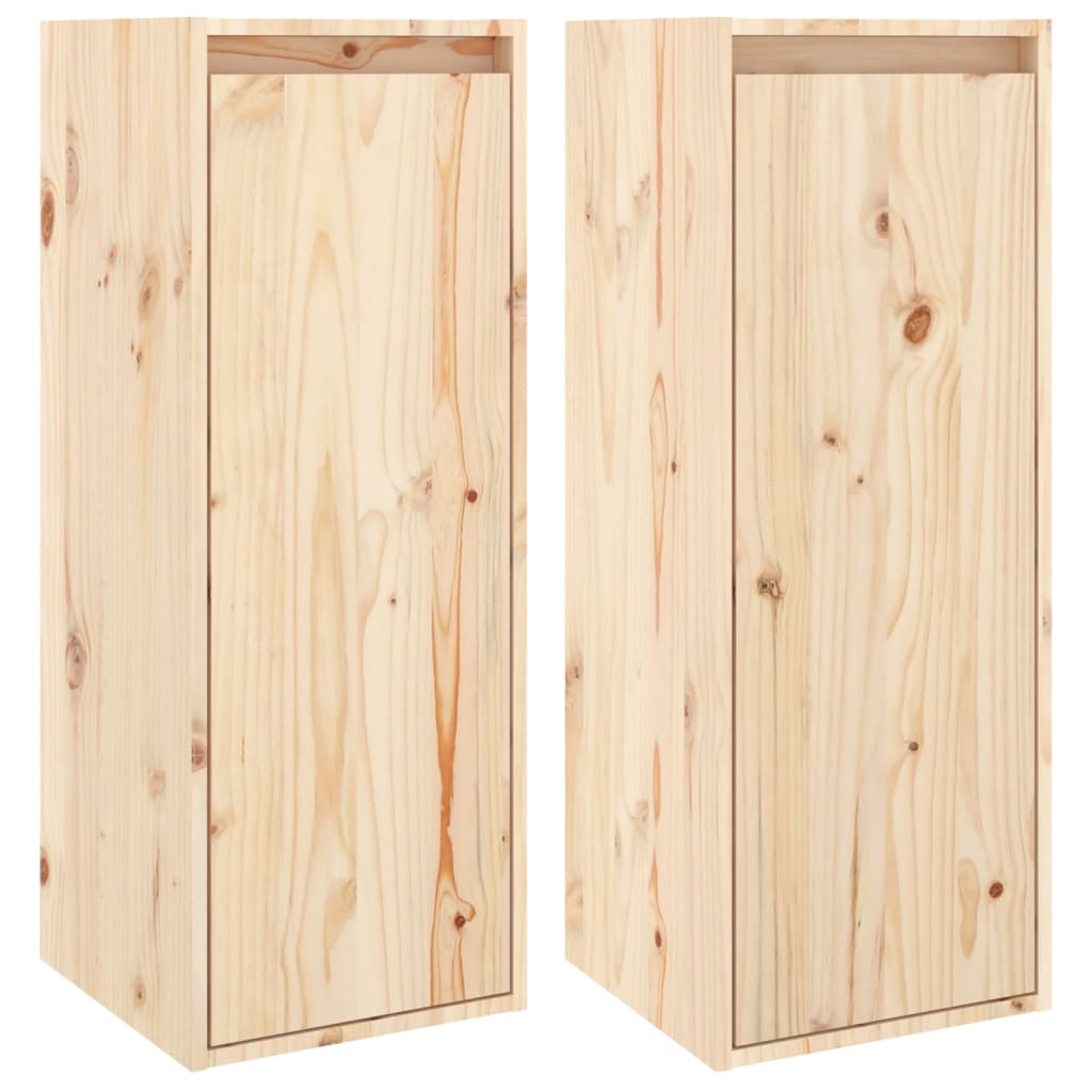 Armoires murales 2 pcs 30x30x80 cm Bois de pin massif - XIOS