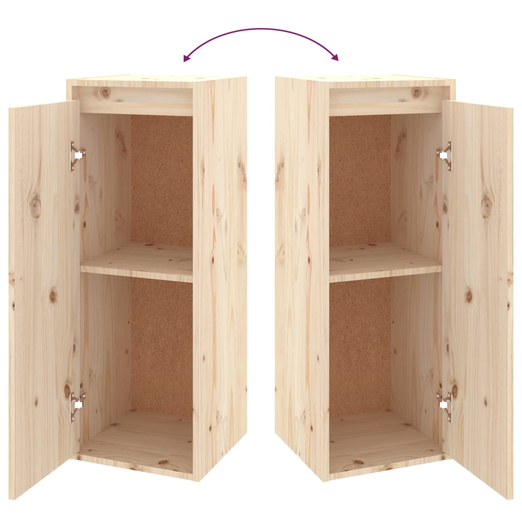 Armoires murales 2 pcs 30x30x80 cm Bois de pin massif - XIOS