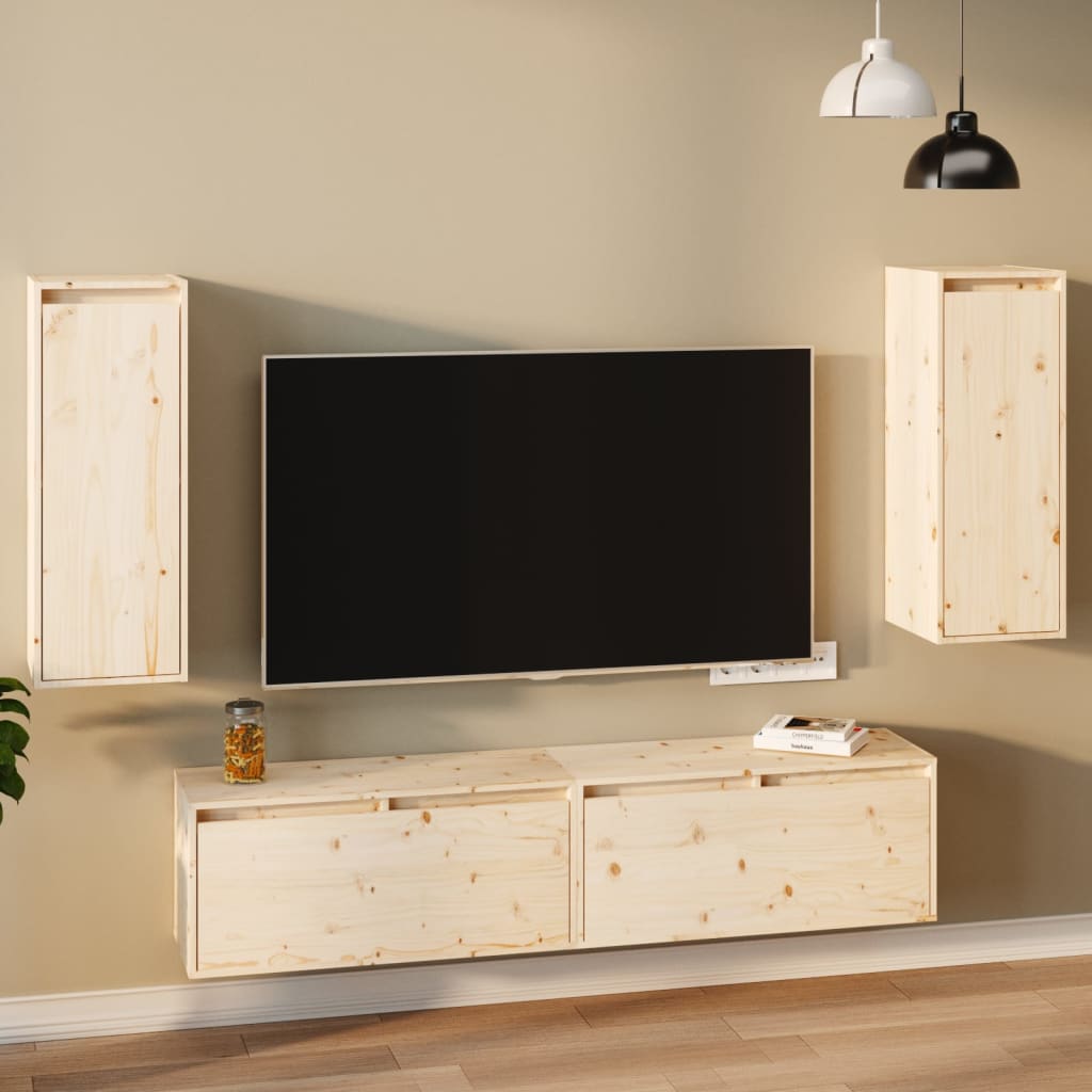 Armoires murales 2 pcs 30x30x80 cm Bois de pin massif - XIOS