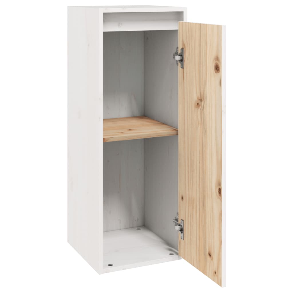 Armoire murale Blanc 30x30x80 cm Bois de pin massif - XIOS
