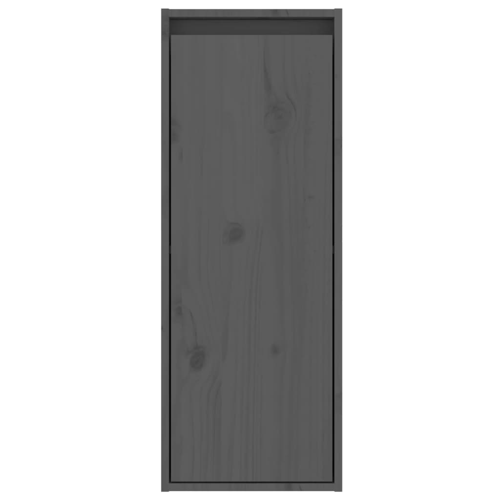 Armoires murales 2 pcs Gris 30x30x80 cm Bois de pin massif - XIOS