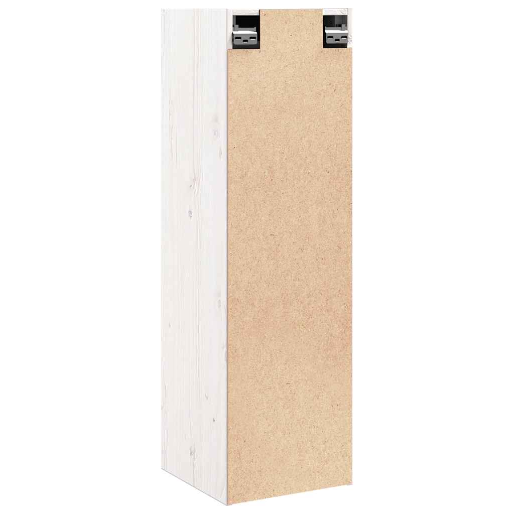 Armoire murale Blanc 30x30x100 cm Bois de pin massif - XIOS