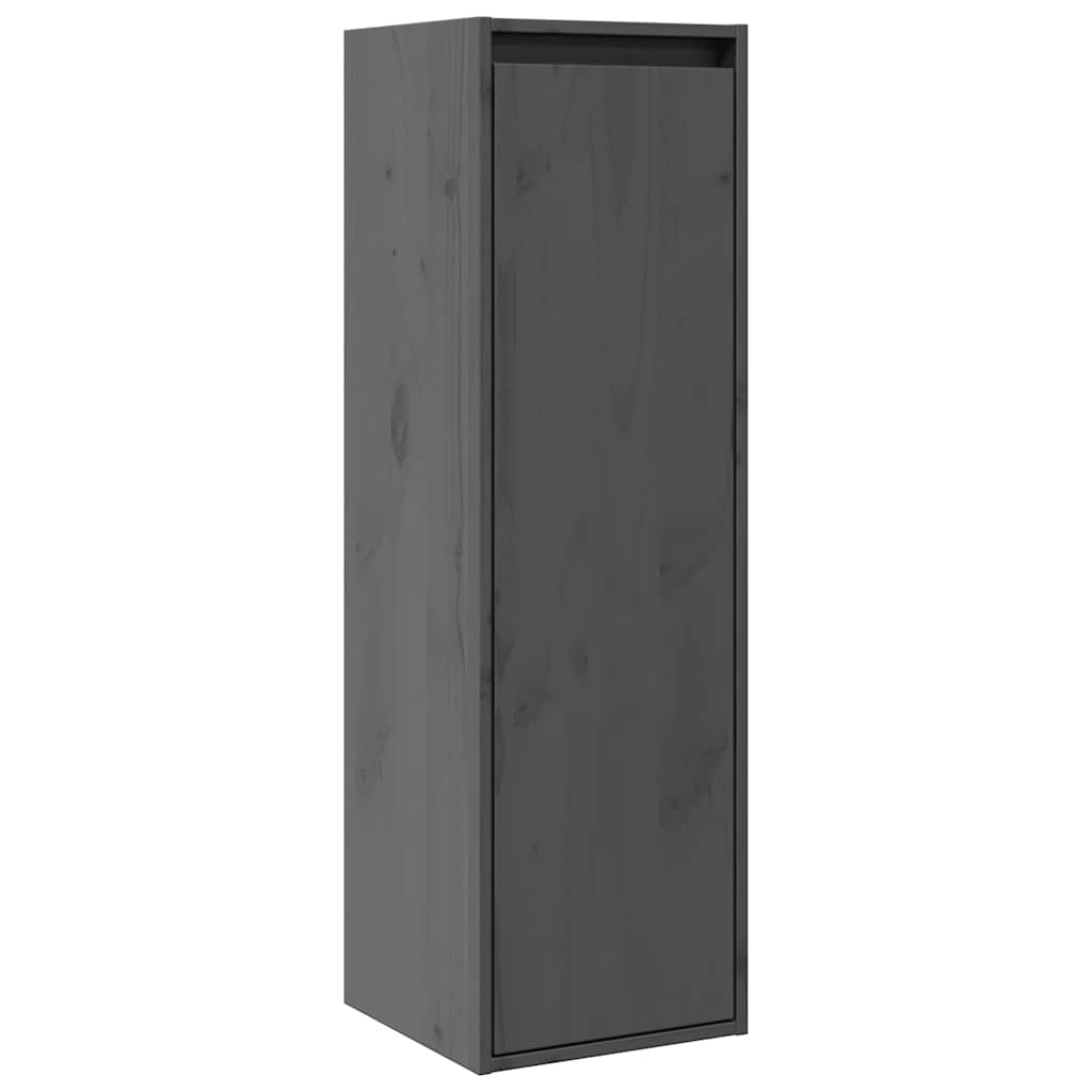 Armoires murales 2 pcs Gris 30x30x100 cm Bois de pin massif - XIOS