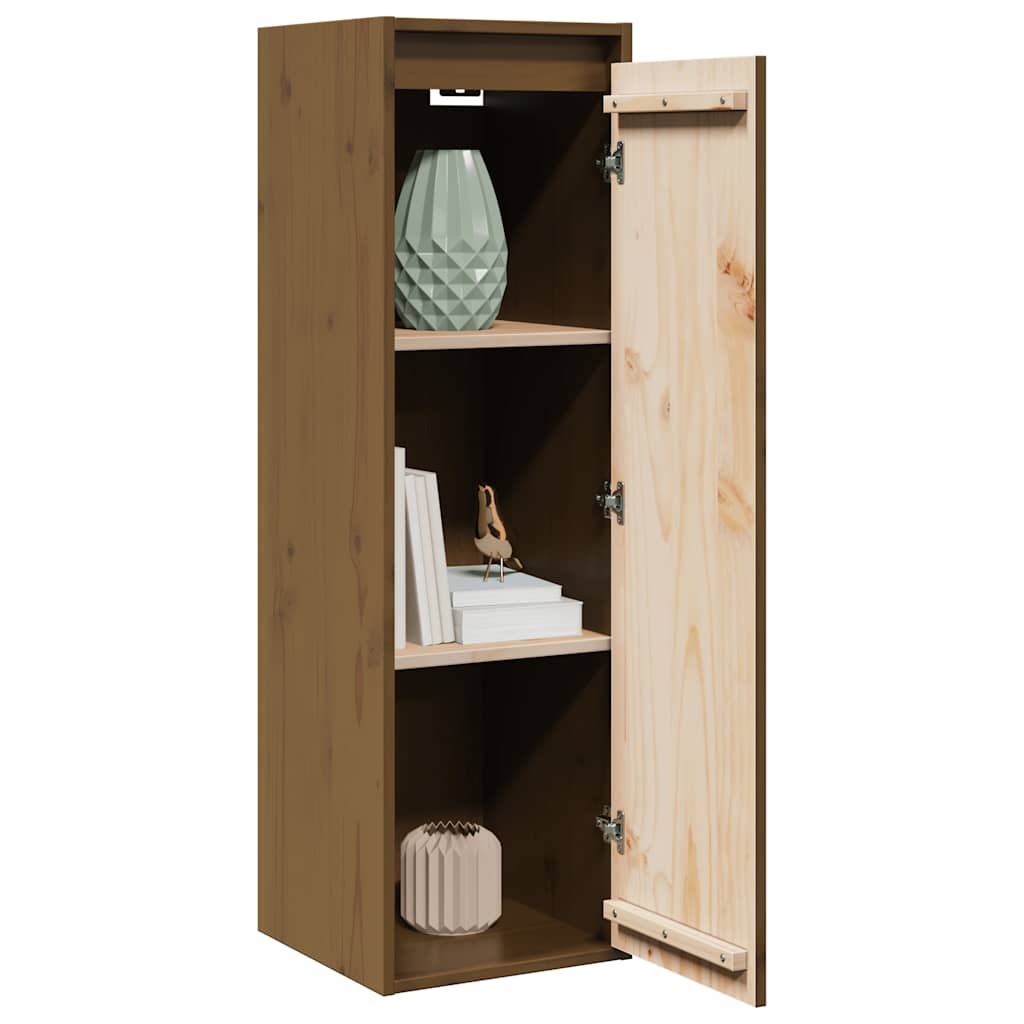 Armoire murale Marron miel 30x30x100 cm Bois de pin massif - XIOS