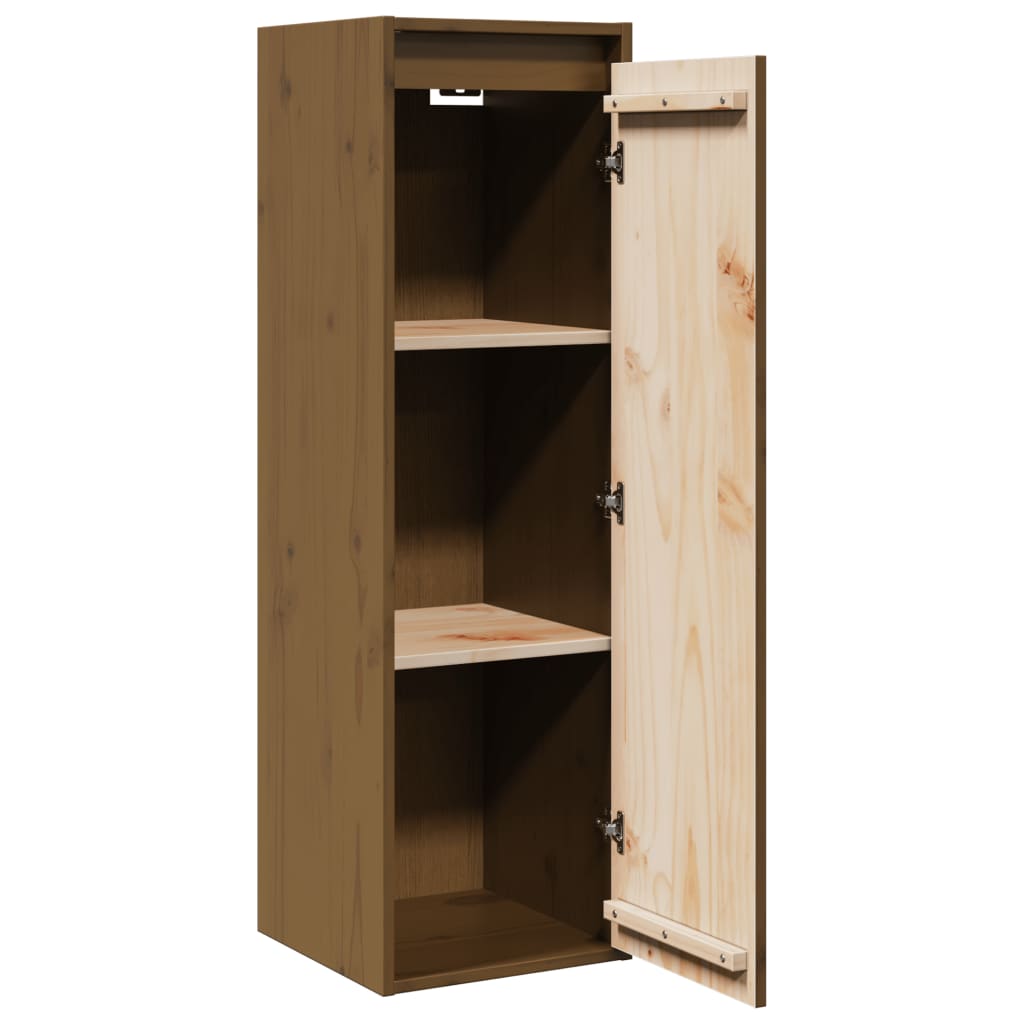 Armoire murale Marron miel 30x30x100 cm Bois de pin massif - XIOS