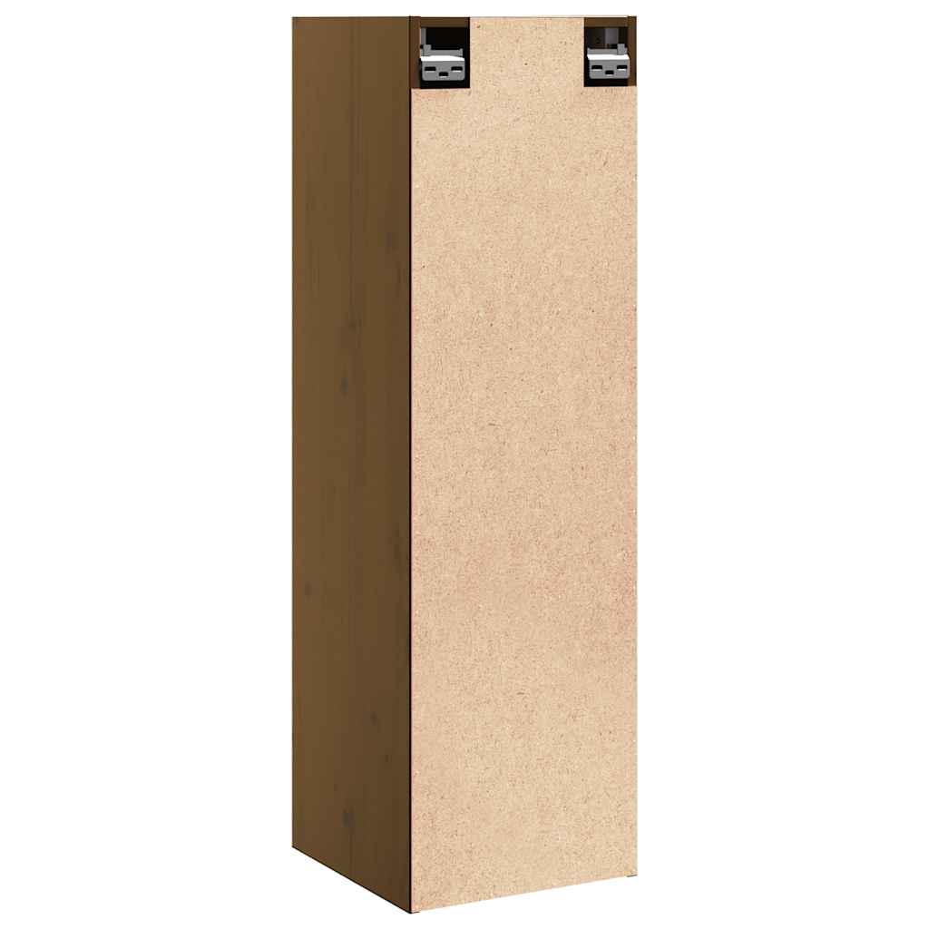 Armoire murale Marron miel 30x30x100 cm Bois de pin massif - XIOS