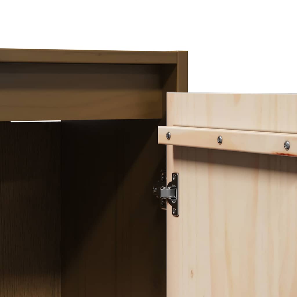Armoire murale Marron miel 30x30x100 cm Bois de pin massif - XIOS