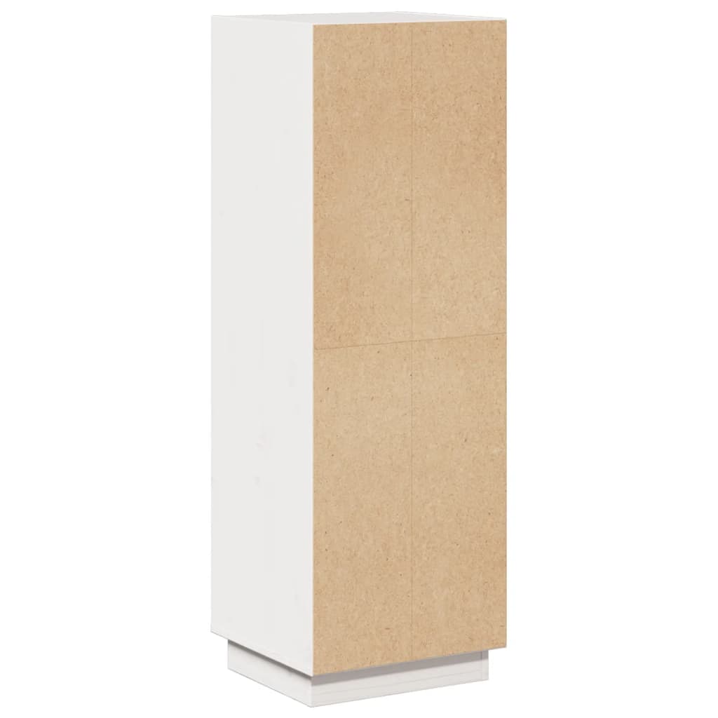 Buffet haut Blanc 37x34x110 cm Bois massif de pin - XIOS