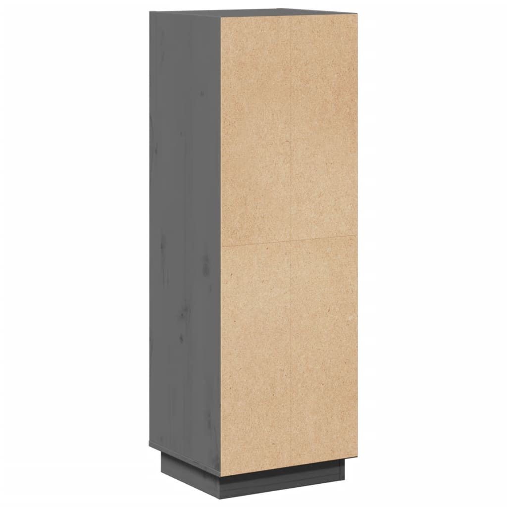 Buffet haut Gris 37x34x110 cm Bois massif de pin - XIOS