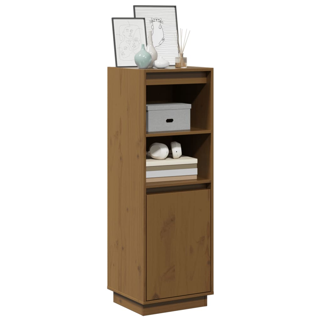 Buffet haut Marron miel 37x34x110 cm Bois massif de pin - XIOS
