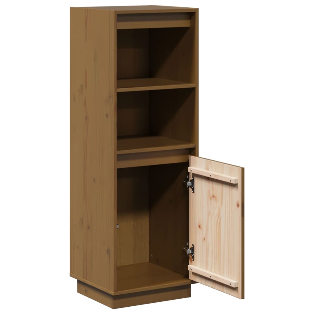 Buffet haut Marron miel 37x34x110 cm Bois massif de pin - XIOS