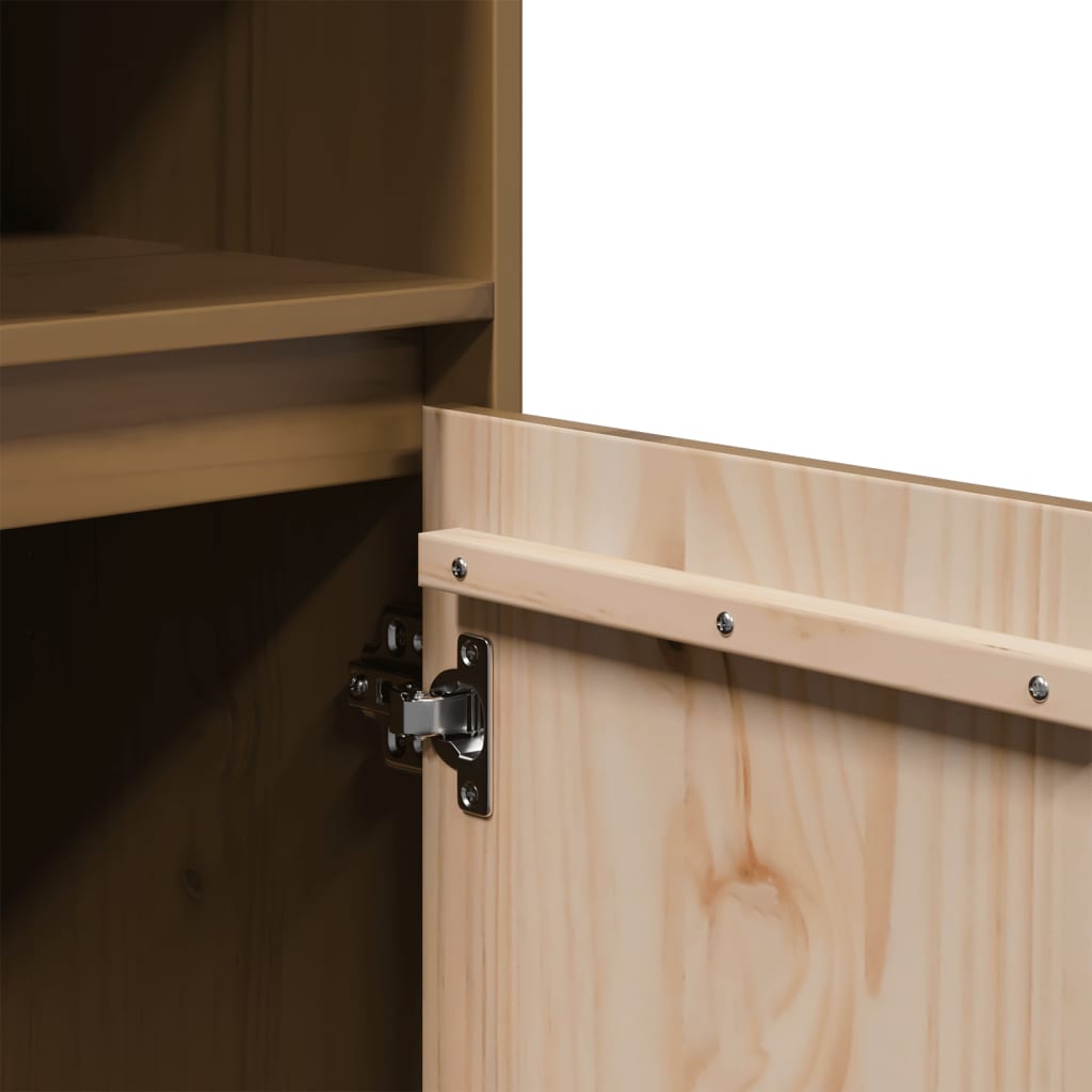 Buffet haut Marron miel 37x34x110 cm Bois massif de pin - XIOS