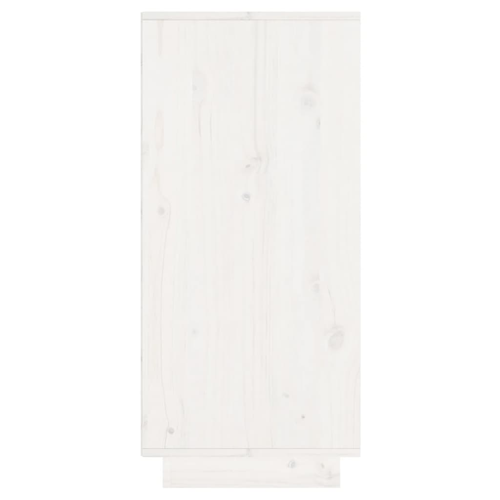 Buffet Blanc 60x34x75 cm Bois massif de pin - XIOS
