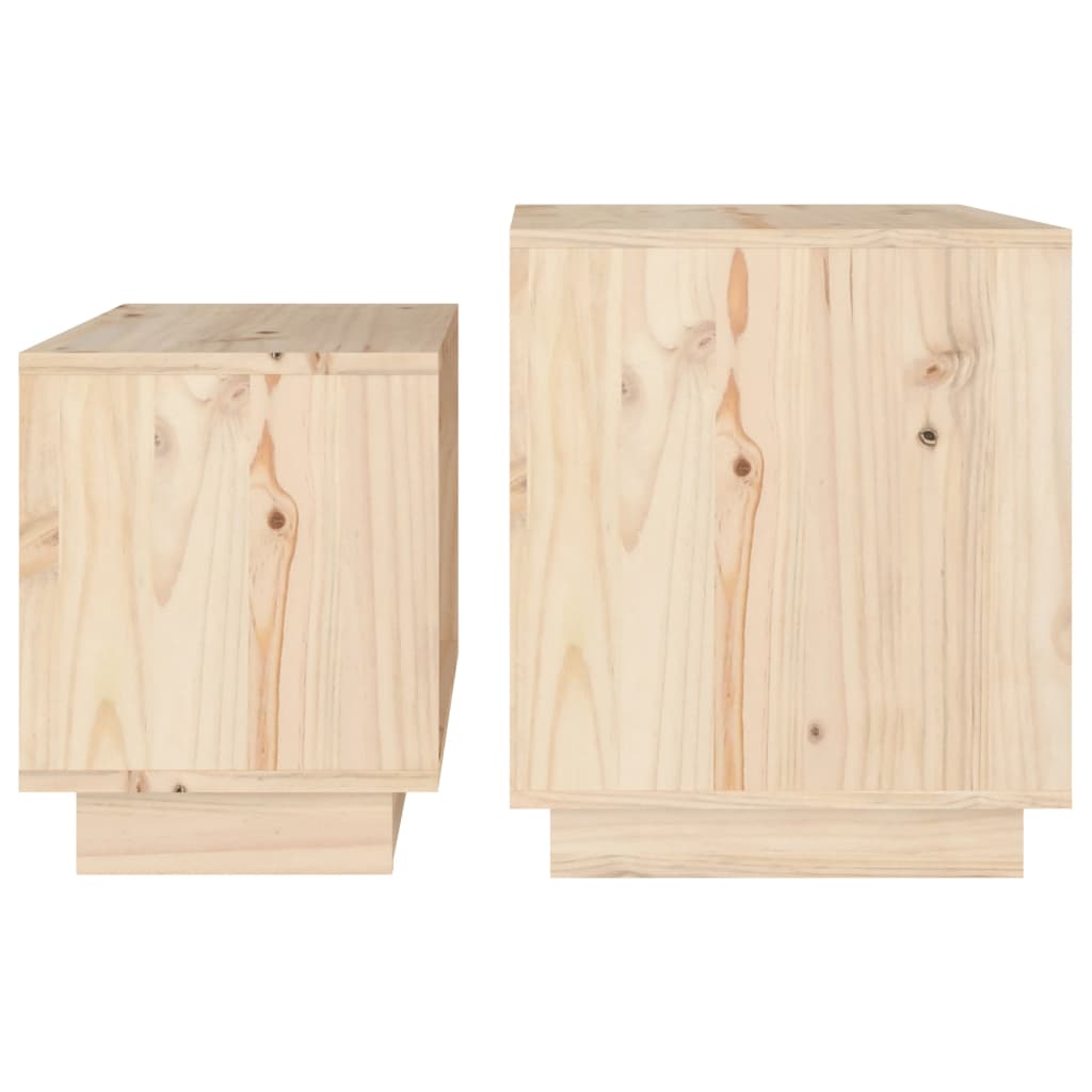 Tables basses gigognes 2 pcs Bois de pin massif - XIOS
