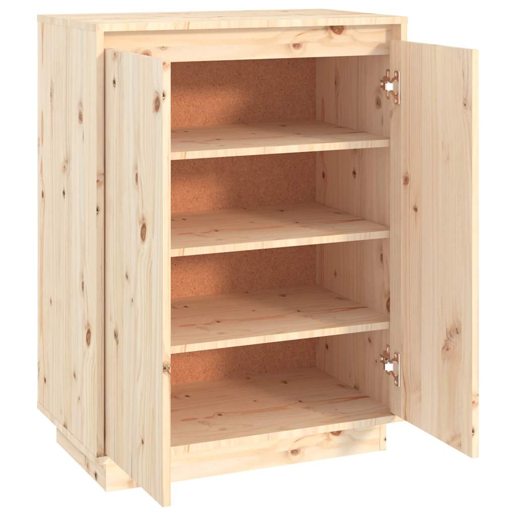Armoire à chaussures 60x35x80 cm Bois de pin massif - XIOS