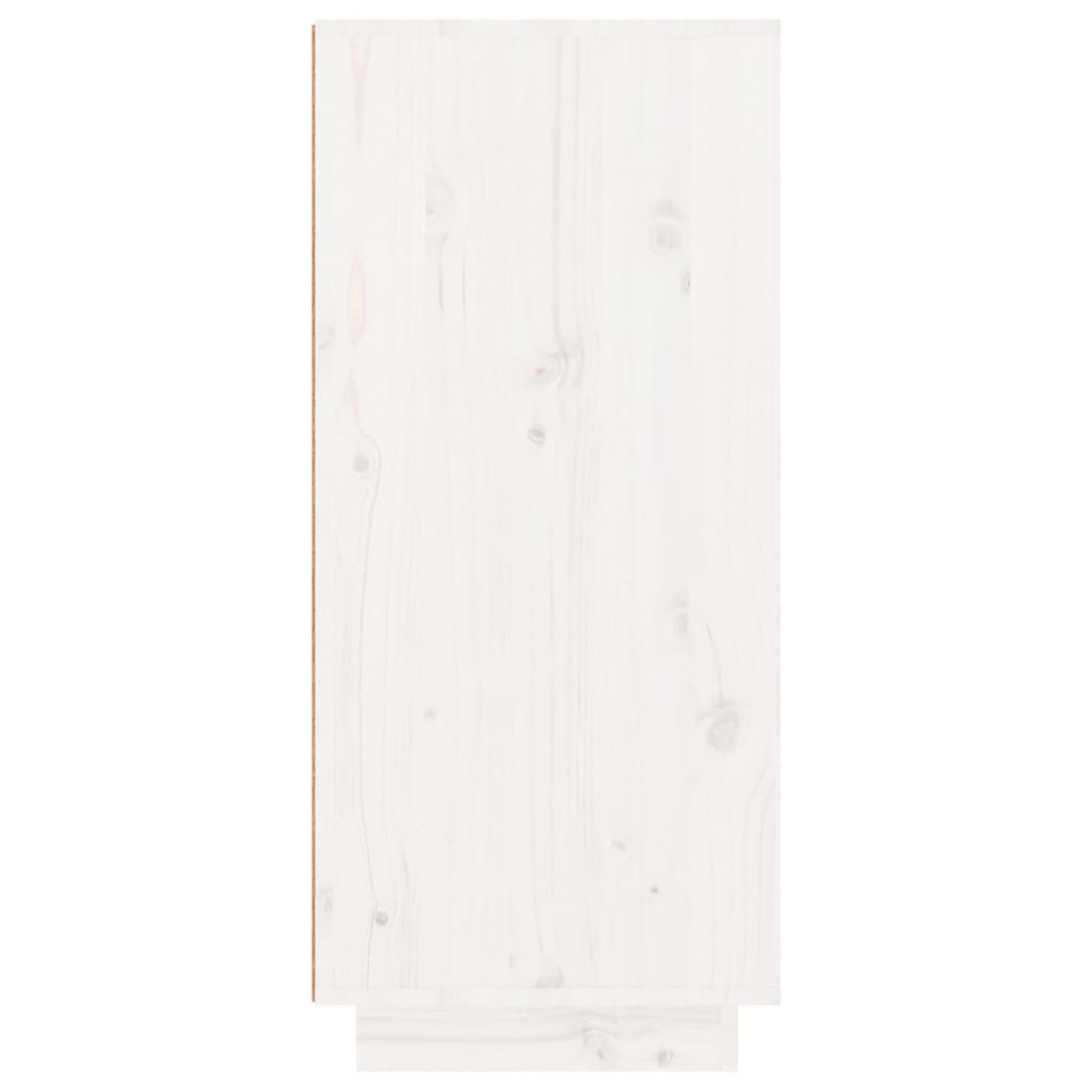 Armoire à chaussures Blanc 60x35x80 cm Bois de pin massif - XIOS