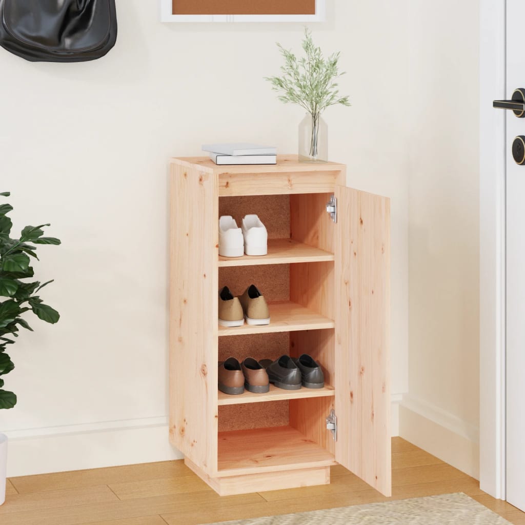 Armoire à chaussures 35x35x80 cm Bois de pin massif - XIOS