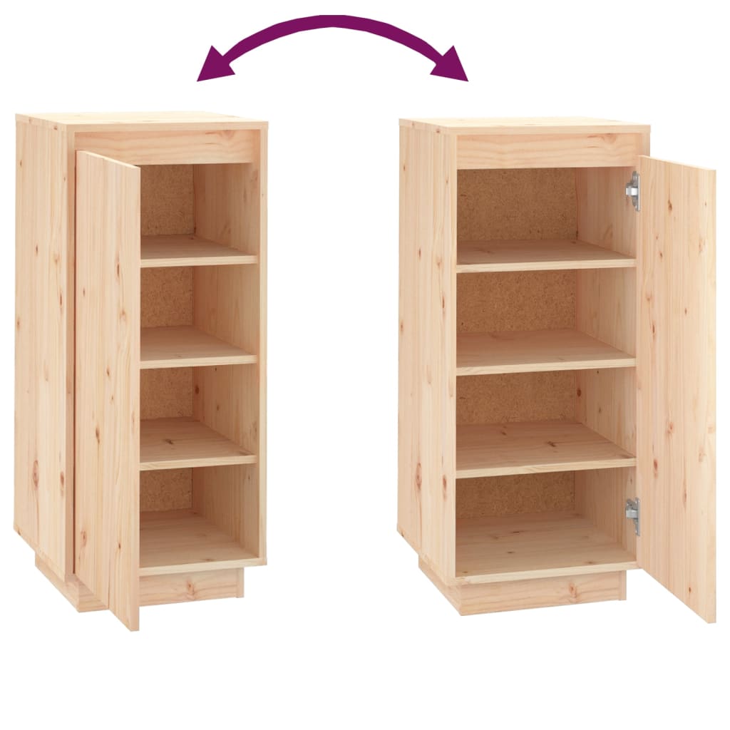 Armoire à chaussures 35x35x80 cm Bois de pin massif - XIOS
