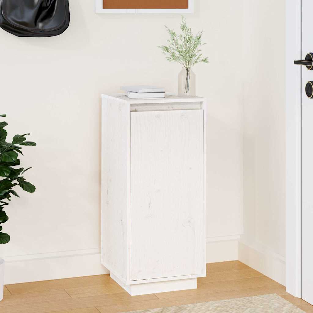 Armoire à chaussures Blanc 35x35x80 cm Bois de pin massif - XIOS