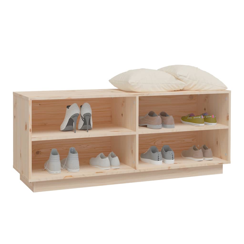 Armoire à chaussures 110x34x45 cm Bois de pin massif - XIOS