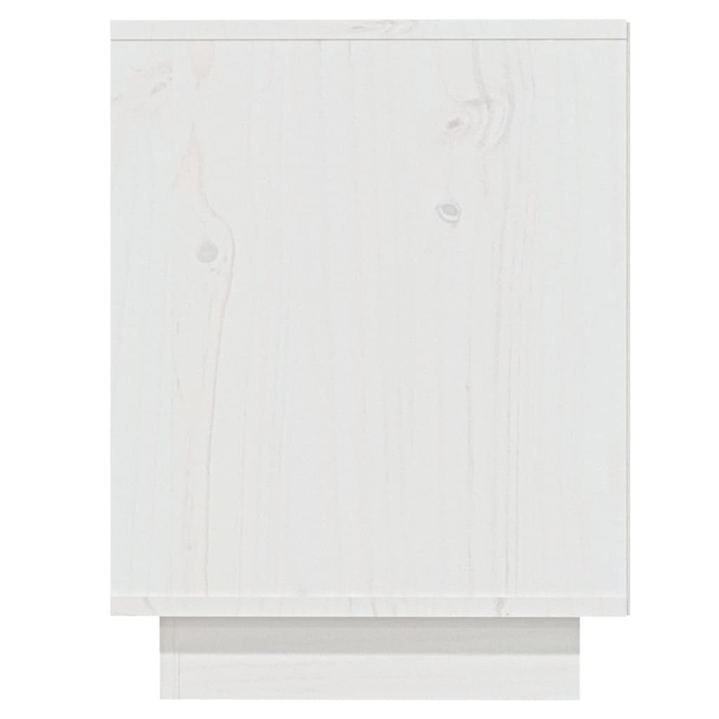 Armoire à chaussures Blanc 110x34x45 cm Bois de pin massif - XIOS