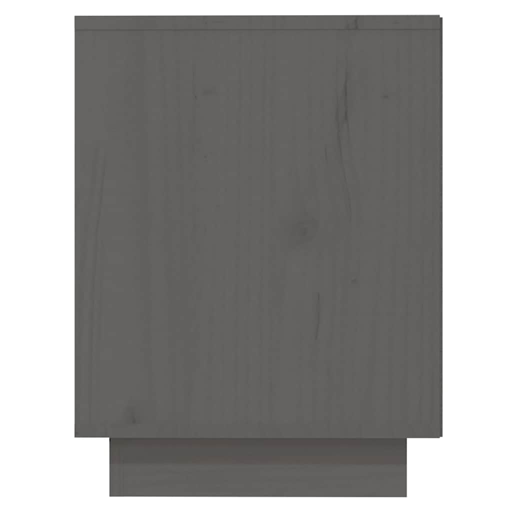 Armoire à chaussures Gris 110x34x45 cm Bois de pin massif - XIOS