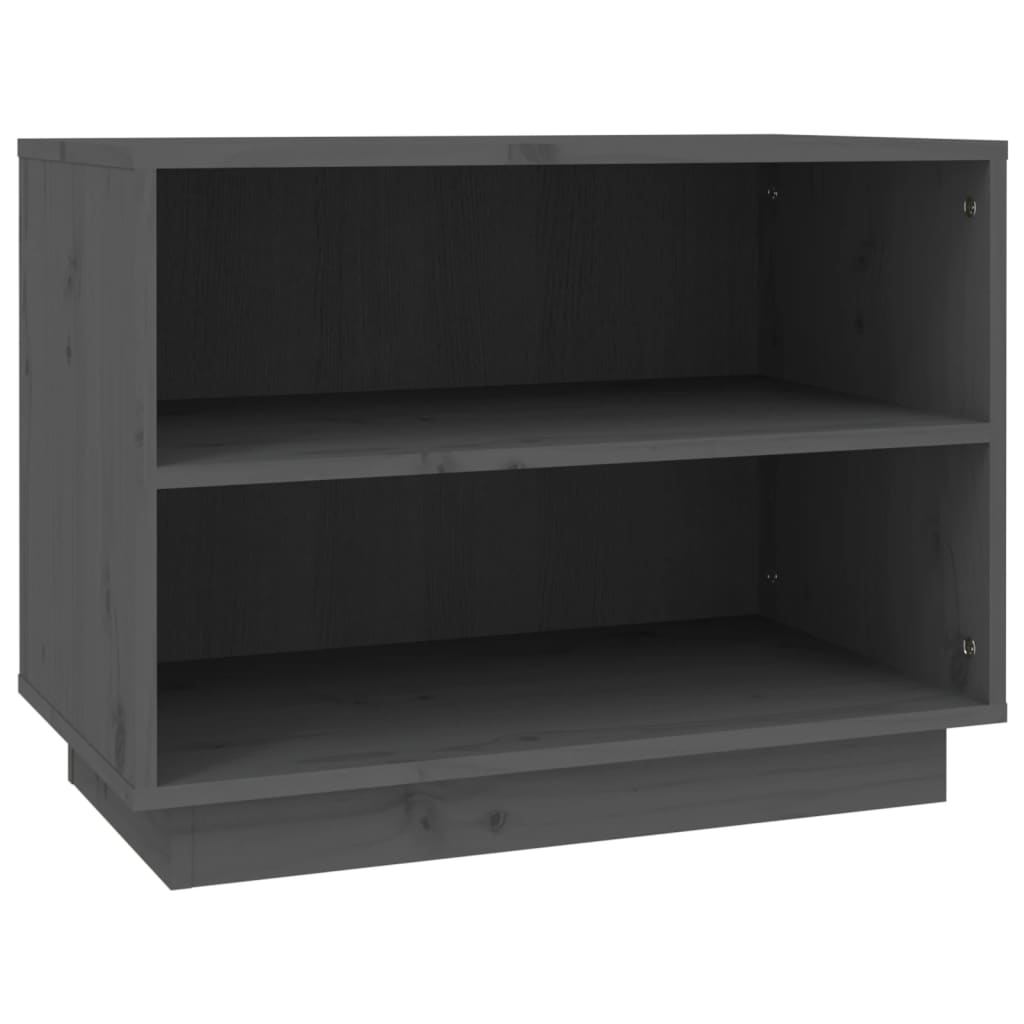 Armoire à chaussures Gris 60x34x45 cm Bois de pin massif - XIOS