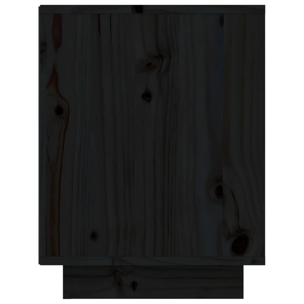 Armoire à chaussures Noir 60x34x45 cm Bois de pin massif - XIOS