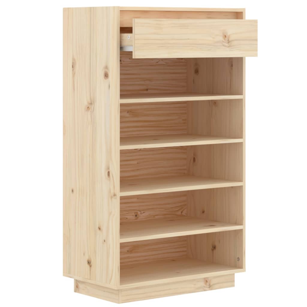 Armoire à chaussures 60x34x105 cm Bois de pin massif - XIOS