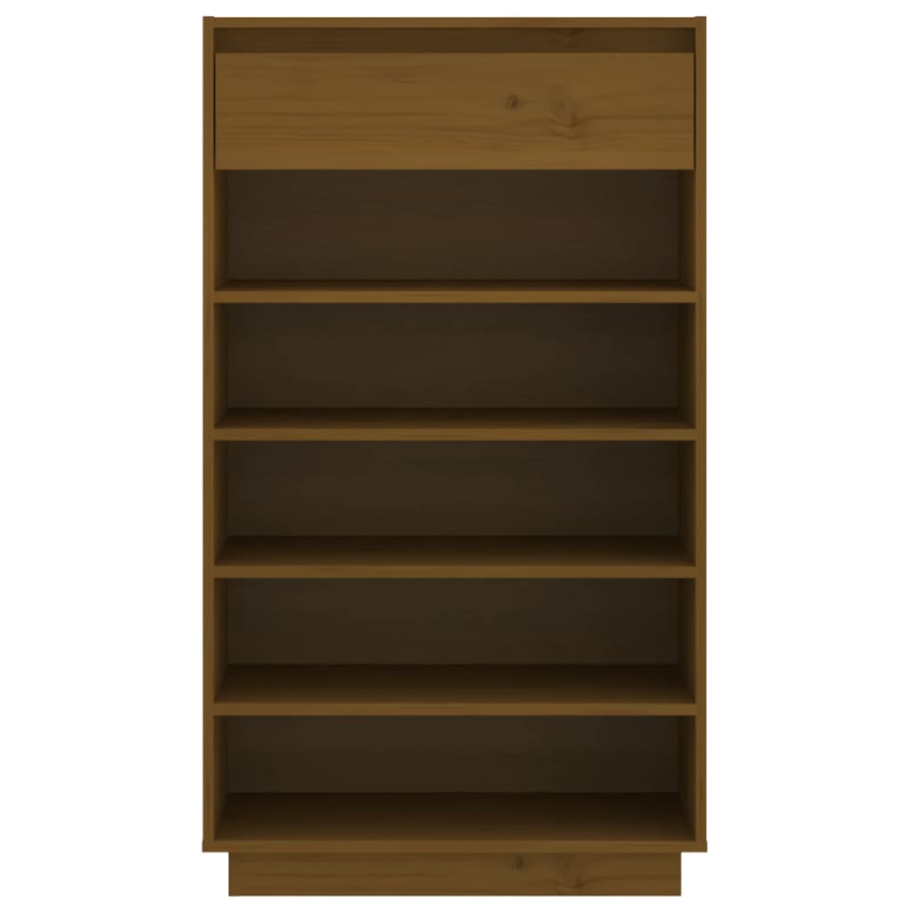 Armoire à chaussures Marron miel 60x34x105cm Bois de pin massif - XIOS