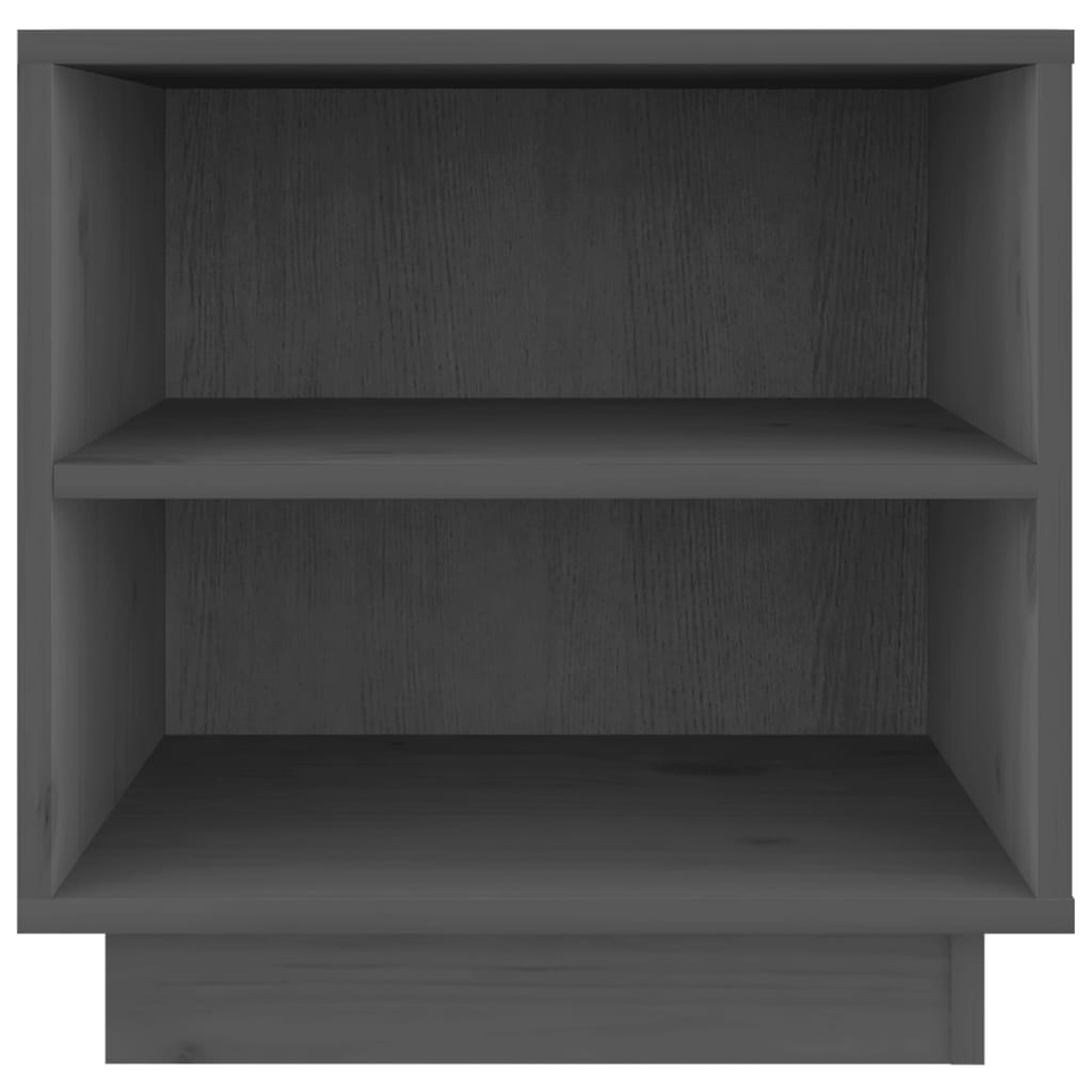 Tables de chevet 2 pcs Gris 40x34x40 cm Bois de pin solide - XIOS