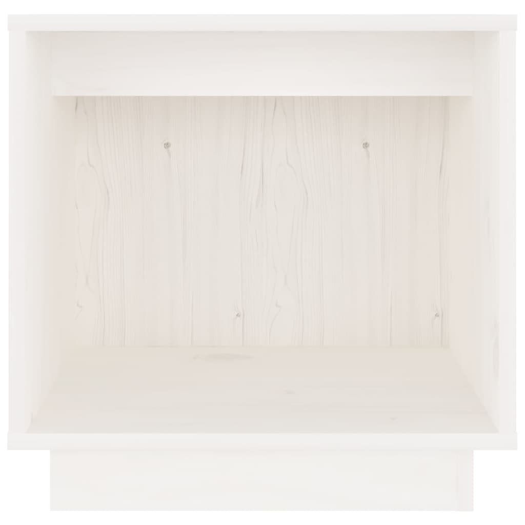 Table de chevet Blanc 40x30x40 cm Bois de pin solide - XIOS