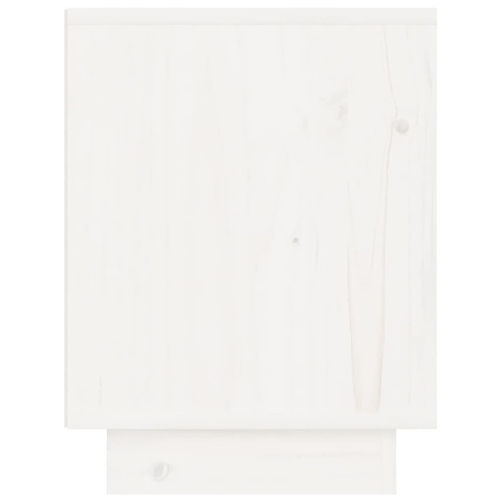 Tables de chevet 2 pcs Blanc 40x30x40 cm Bois de pin solide - XIOS