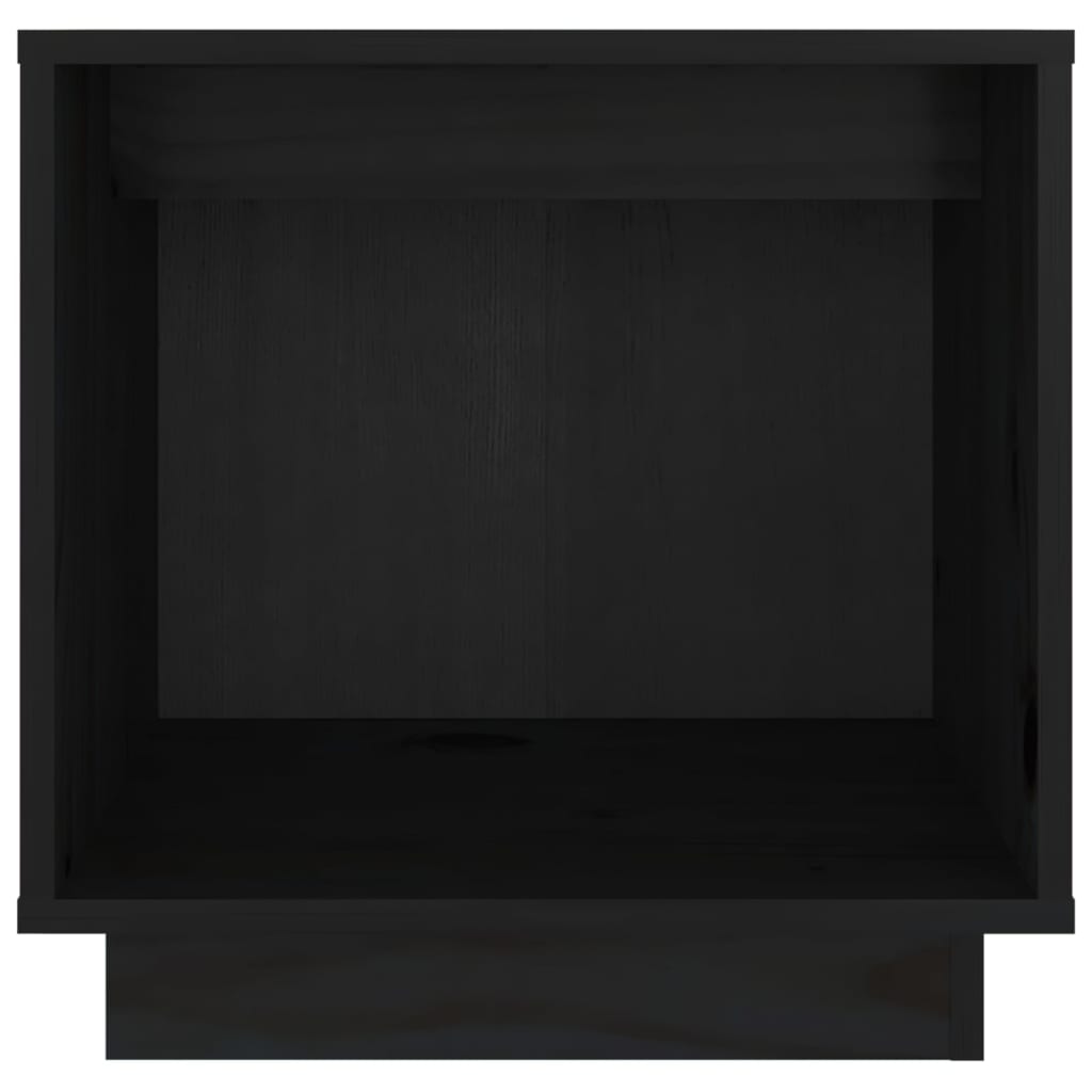 Tables de chevet 2 pcs Noir 40x30x40 cm Bois de pin solide - XIOS