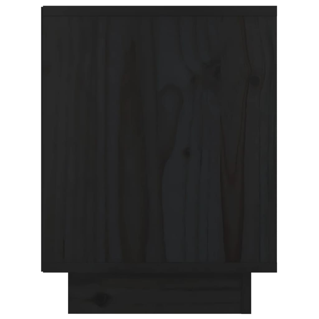Tables de chevet 2 pcs Noir 40x30x40 cm Bois de pin solide - XIOS
