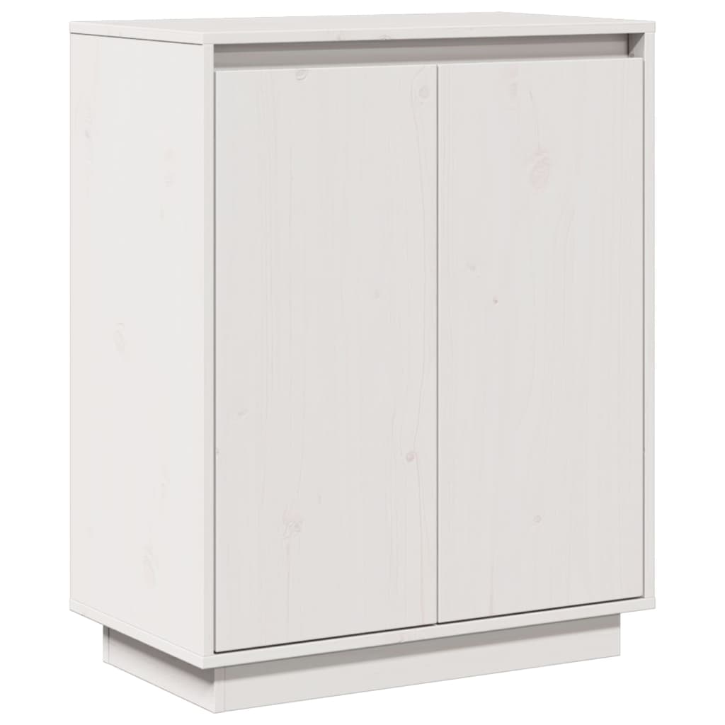 Buffet Blanc 60x34x75 cm Bois massif de pin - XIOS