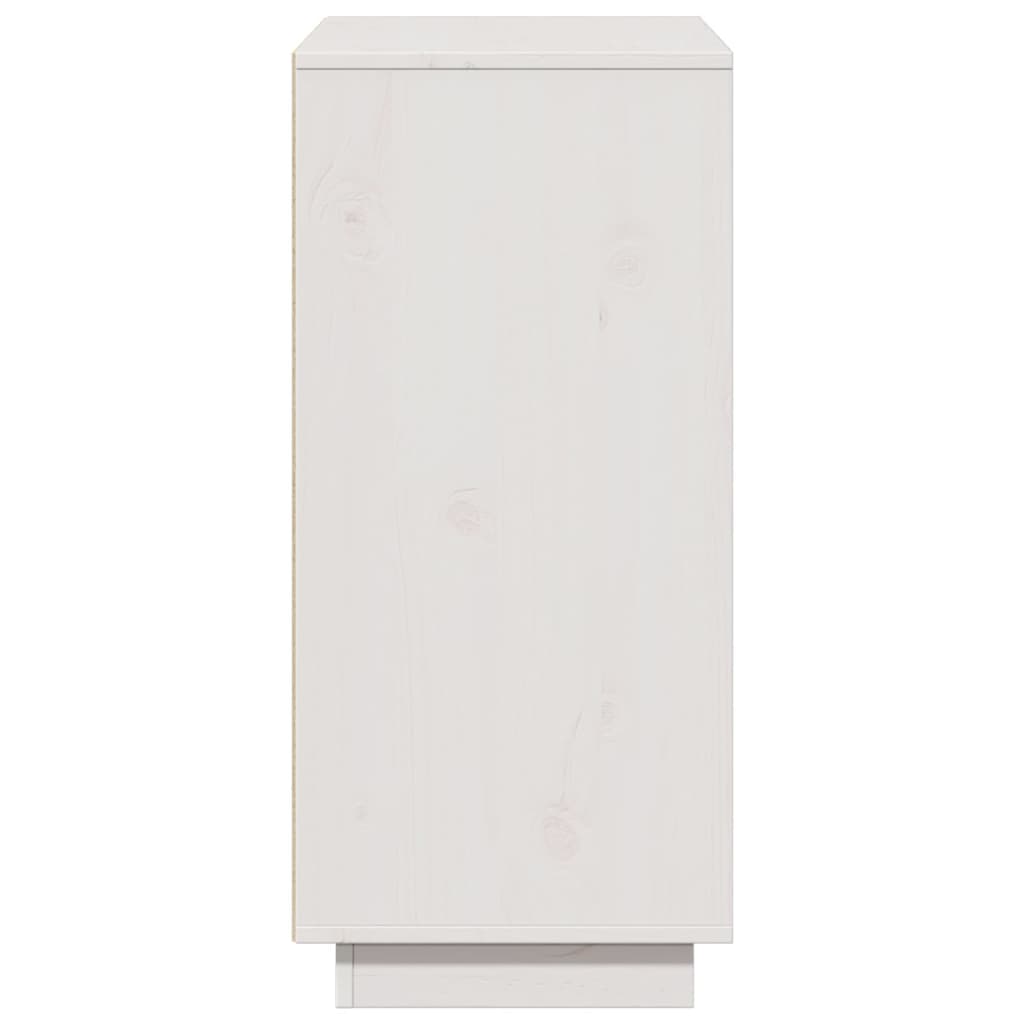 Buffet Blanc 60x34x75 cm Bois massif de pin - XIOS