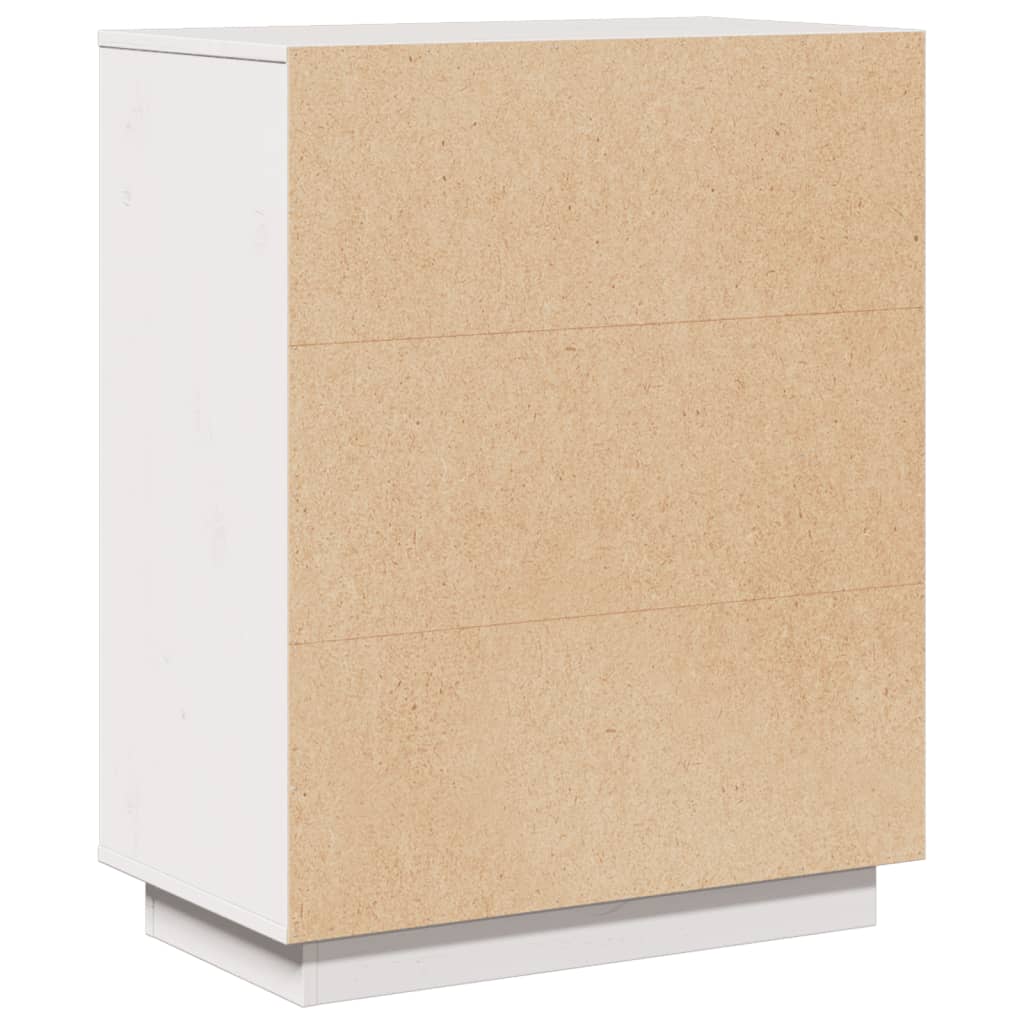 Buffet Blanc 60x34x75 cm Bois massif de pin - XIOS