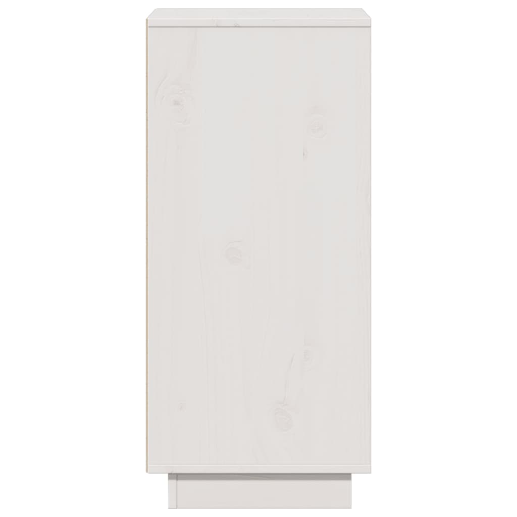 Buffet Blanc 31,5x34x75 cm Bois massif de pin - XIOS