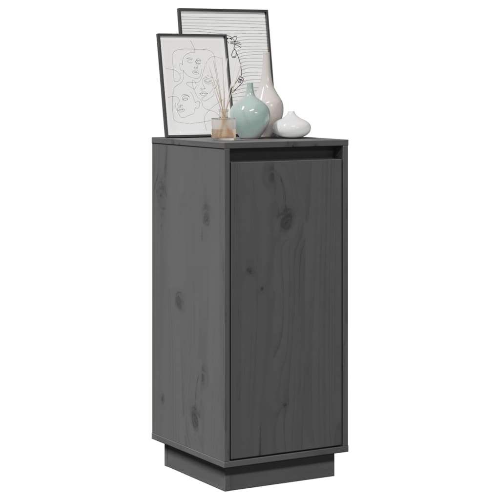 Buffets 2 pcs Gris 31,5x34x75 cm Bois massif de pin Buffets & bahuts vidaXL